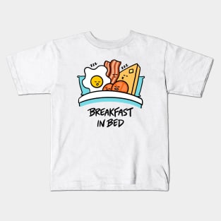 Breakfast in Bed (Eggs, Bacon, Toast, Tomatoes) Kids T-Shirt